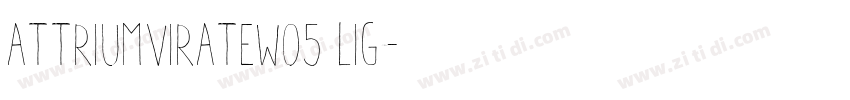 ATTriumvirateW05 Lig字体转换